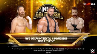 Sami Zyan Vs Bron braker vs Shemus Triple Threat Intercontinental Championhsip..