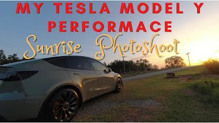 My 2021 Tesla Model Y Performance Sunrise Photoshoot!!