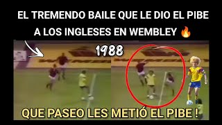 EL TREMENDO BAILE QUE LE DIO EL PIBE VALDERRAMA A LOS INGLESES ! La bola siempre al 10 🔥