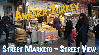 Ankara Turkey Street Markets - Real Life Pedestrian View