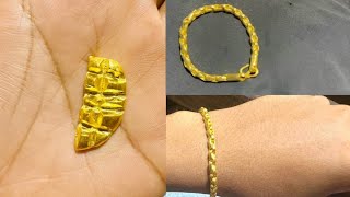 22k baby 50g of bracelet | How to make gold bracelet | How its made