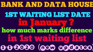 SBI 1ST WAITING LIST UPDATE 2020