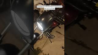 Instalación de bocinas a una Suzuki Boulevard S40