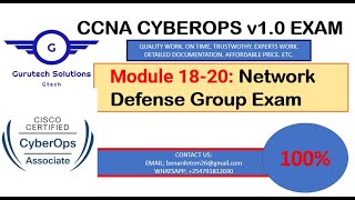 CyberOps Modules 18-20:  Network Defense Group Exam | CCNA CyberOps Exam Answers