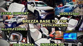 2024 MARUTI SUZUKI BREEZA LXI BASE MODEL MODIFED WITH PRICE | BREZZA MODIFICATION