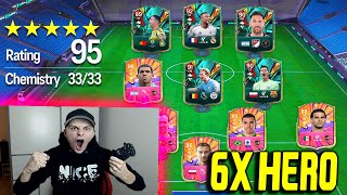 EA FC 25 (FIFA 25): REKORD! 6x HEROS in FULL HERO 121 Rated FUT DRAFT Challenge! Ultimate Team