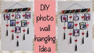 DIY Hanging Picture Display/Photo Wall Hanging Ideas/ DIY wall decor