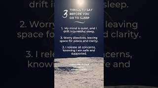 3 calming affirmations for restful sleep #sleepaffirmations #sleeptips #insomnia relief #sleepwell