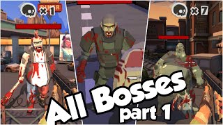 Zombie War All Bosses Gameplay||Part-1(Android/iOS)