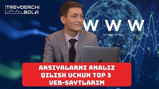 Aksiyalarni analiz qilish uchun TOP 3 veb-saytlarim