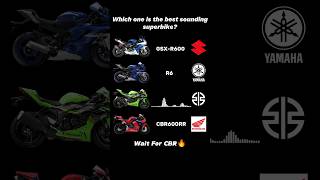 600cc Superbikes Sound Comparison 🥵🔥|#kawasaki #zx6r #yamaha #r6 #suzuki #gsxr600 #honda #cbr600rr