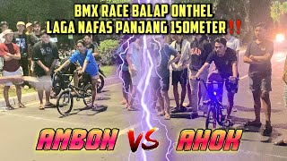 AHOK KALAH PEMILU‼️BANTING SETIR JADI JOKI BALAP LIAR‼️AHOK🆚AMBON BALAP ONTHEL||BMX RACE||BALAP LIAR