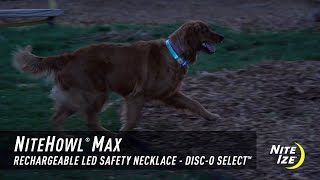 NiteHowl® Max Rechargeable LED Safety Necklace - Disc-O Select™