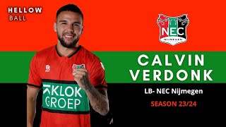 Calvin Verdonk (NEC Nijmegen 23/24) 🇳🇱● Calvin Verdonk hampir lolos ke UECL 2024/2025