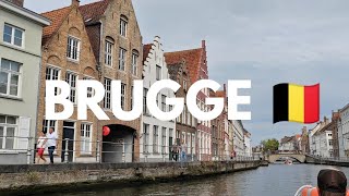 VISITE GUIDÉE DE LA VILLE DE BRUGGE EN BÂTEAU 🇧🇪/ VLOG