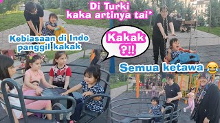 HARI PERTAMA DI TURKI BEYZA LANGSUNG MAU KE TAMAN, NYARI TEMAN TURKI