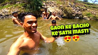 Gaon Ke Bacho Ke Sath Masti 😍😍|Maja Aa Gaya Aaj To Paani Me Jaake#youtube#uttarakhand#vlog#adventure