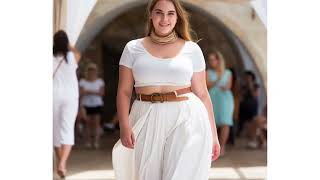 17 Plus-size gorgeous woman summer dress cotton costume designer designs ideas! AIFashionDesigns