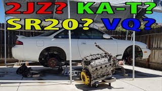 240SX engine swaps 2JZ, SR20, VQ or Turbo KA24DE?