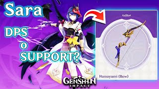 SARA ANALISI DETTAGLIATA SKILL! IL SUPPORT DEFINITIVO PER BAAL? GENSHIN IMPACT ITA