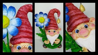 МК Гномик из ваты  / Ватная игрушка / DIY Cotton gnome