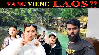 WHAT TO EXPLORE IN VANG VIENG LAOS? TOUR OF BLUE LAGOON and Buggy Ride in Vang Vieng INDIAN IN LAOS