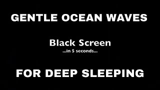 Wave Sounds for Sleeping... 2 hours! (black screen)