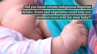 Nigeria foods that help increase breastmilk supply