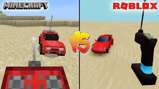 MINECRAFT RC CAR VS ROBLOX RC CAR - WHICH IS BETTER?