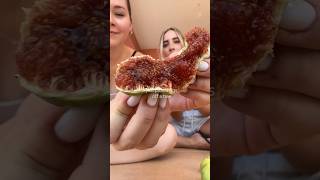 so good🤤 #mukbang #tryingnewfood #greece #greekfood #figs #figtree