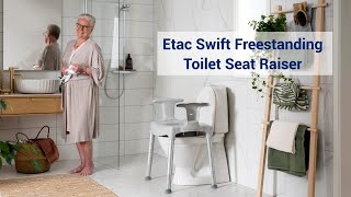 3-in-1 Toilet Seat Raiser, Shower Chair and Toilet Commode Bathroom Aid