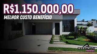 Casa TÉRREA com 3 suítes, cozinha gourmet e piscina com cascata - AFCA0047 (AGENDE SUA VISITA)