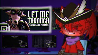 🏴‍☠️FNAF 9 REACT TO FOXY SONG ⟨ LET ME  THROUGH ⟩🦊#fnafsecuritybreach #gacha #Foxy