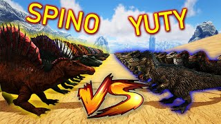 ARK - 50 VS 40 BATTLE | SPINOSAURUS VS YUTYRANNUS | PART 2 | WHO WILL WIN? | Ark Battles | Thyrulous