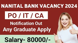 Nainital Bank Vacancy 2024 | Bank Vacancy 2024 | Bank PO Recruitment 2024