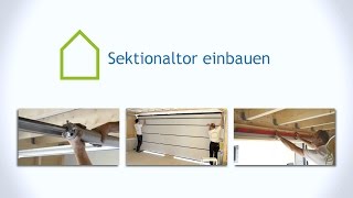 Sektionaltor in Garage einbauen | Anleitung casando