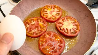 1 помидор 3 яйца! Быстрый завтрак за 5 минут, просто и вкусно