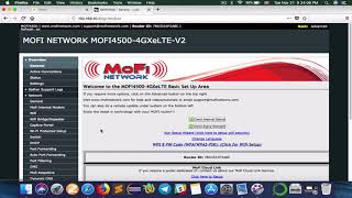 setting up mofi cloudlink on MOFI4500 router