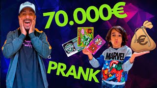 Fake Lotterie Prank an Sohn