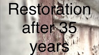 RESTORATION 35 years untouched rusty gate / before after