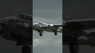 Flying Bulls B25 departing from Duxford #aviation #B25