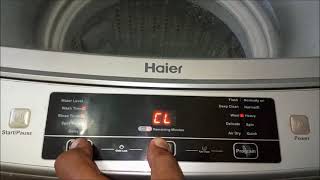 Child Lock in Haier Automatic Washing Machine