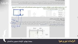 آموزش مبحث چهارم مقررات ملی ساختمان - الزامات نور و هوا - نظامنامه