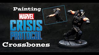 Painting Marvel Crisis Protocol Crossbones - Highlight Black Tutorial