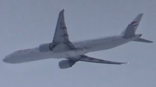 China Eastern Airlines Boeing 777-39P(ER) [B-7347] flying past on its way to Heathrow from Shanghai