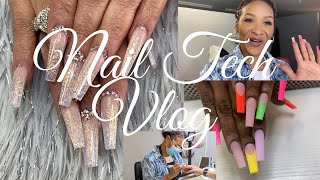 SPEND THE DAY WITH ME | NAIL TECH VLOG