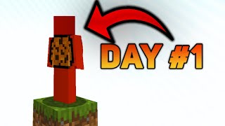 I survived 100 DAYS In MINECRAFT ONE BLOCK PART 1