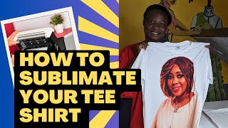 How to Sublimate your tee shirt with image and bling with rhinestones