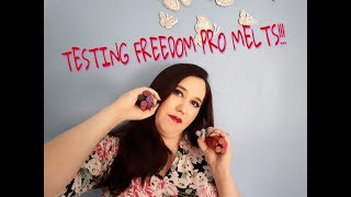 TESTING AND REVIEWING THE FREEDOM PRO MELTS LIPGLOSS!!!