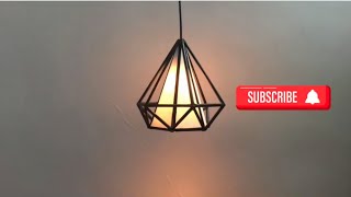 how to make a hanging wall lamp